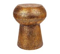 Taburete de metal dorado 35x35x44 cm