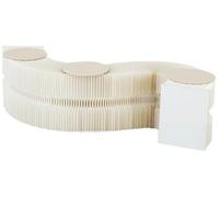 Taburete De Papel Plegable, Banqueta De Papel,Cambiarse De Zapatos/Mesa Auxiliar,Otomana De Ocio Con Cojín Redondo Para Oficinas,Salas De Recepción, Salones Y Centros Comerciales G,240*30*40cm
