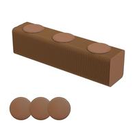 Taburete De Papel Plegable De Acordeón,Banco Plegable For Manualidades,Taburete For Cambiar Zapatos,Banco De Cama,Un Asiento Puede Contener 400lb,Banco De Panal For Sala De Estar(Brown,3seats)