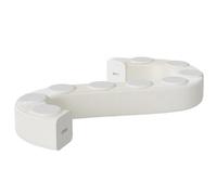 Taburete de papel plegable, diseño de acordeón para ahorrar espacio, ideal para sala de estar, entrada y mesita de noche