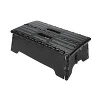Taburete de Paso Plegable, Taburete de Paso Plegable portátil Escalera de Paso Negro para Ancianos,14.9 x 8.5 x 5.1 Pulgadas