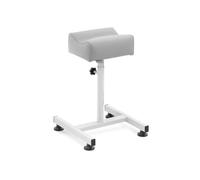 Taburete de pedicura - HELLOSHOP26 - 24x22 cm - Altura ajustable 47-67 cm - Recubrimiento de PU - Carga máx. 80 kg
