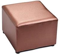 Taburete de pie cuadrado de piel sintética para sala de estar, taburete versátil para mesa de café, diseño cómodo y elegante