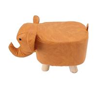 Taburete de Pie, Hermosos Estudios de Animales de Dibujos Animados Otomanos Topeadores de Topeales para la Sala de Estar de la Sala de Estar de la de Juegos de la de Juegos, 11.8x9.8x9.4in (ORANGE)