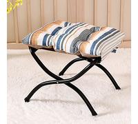 Taburete de puf suave y cómodo, puf acolchado plegable, otomano portátil, asiento decorativo para sala de estar, dormitorio y exteriores, terciopelo-C, 45 x 40 x 40 cm