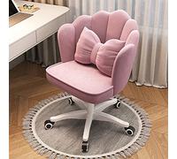 Taburete de respaldo moderno de mediados de siglo con cojín suave, elegante diseño festoneado para comedor, dormitorio y decoración de tocador