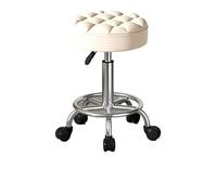 Taburete de salón ajustable, silla de belleza giratoria para cabello y oficina, diseño ergonómico y elegante, cómodo asiento redondo (color 7)