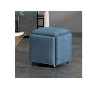 Taburete de sofá, tela tecnológica, silla rodante para sala de estar, construcción sólida