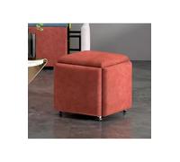 Taburete de sofá, tela tecnológica, silla rodante para sala de estar, construcción sólida