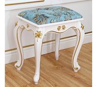 Taburete de tocador, banco otomano de maquillaje con patas de acero de plástico ABS, asiento acolchado para dormitorio, baño