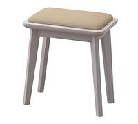 Taburete de tocador con patas tapizadas y de madera maciza, asiento de piano tapizado moderno