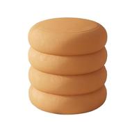 Taburete de tocador de maquillaje con compartimento de almacenamiento, asiento redondo para dormitorio, taburete bajo con almacenamiento oculto