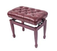 Taburete De Tocador Taburete De Piano Taburete De Piano De Madera Ajustable con Cojín Grueso, Diseño De Elevación Automática Cuero De PU, 55 X 34 X 47 Cm,