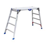Taburete de trabajo plegable y elevador, andamio portátil, plataforma de aleación de aluminio para decoración del hogar, pintura, para alcanzar objetos altos