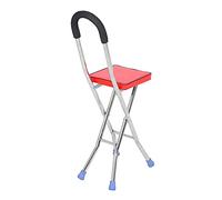 Taburete de trípode de bastón para caminar, bastón de caminar portátil, antichoque para hombres y mujeres mayores, equilibrio especial al aire libre, los mismos pasos, hierba, nieve, baches