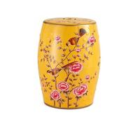 Taburete Decorativo De Cerámica For Jardín, Chinoiserie Al Aire Libre, Taburete Decorativo For Tambor, Mesa Auxiliar For Interiores Y Exteriores, For Jardín, Patio, Balcón(Yellow)