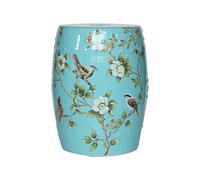 Taburete decorativo, taburete for exteriores, taburete de tambor de cerámica con flores y pájaros, nuevo taburete redondo de estilo chino, taburete creativo for vestirse y cambiar zapatos for el hogar