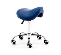 Taburete dental con ajuste hidráulico de altura, diseño de sillín sobre ruedas para clínicas, spas, estudios de masaje, de 19 a 23 pulgadas de alto