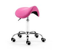 Taburete dental con ajuste hidráulico de altura, diseño de sillín sobre ruedas para clínicas, spas, estudios de masaje, de 19 a 23 pulgadas de alto