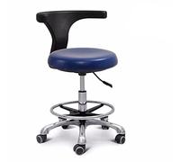 Taburete dental con rotación de 360°, piel sintética, altura ajustable, taburete médico para dentista, salón