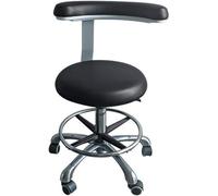 Taburete dental - Silla giratoria ajustable de 360° con reposabrazos, ajuste ergonómico de altura para mayor comodidad, ideal para clínicas, laboratorios y cirugía