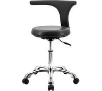 Taburete dental - Silla giratoria ajustable de 360° con reposabrazos, ajuste ergonómico de altura para mayor comodidad, ideal para clínicas, laboratorios y cirugía