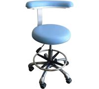 Taburete dental - Silla giratoria ajustable de 360° con reposabrazos, ajuste ergonómico de altura para mayor comodidad, ideal para clínicas, laboratorios y cirugía