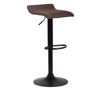 Taburete dyn en tela marrón 39x36x63 cm