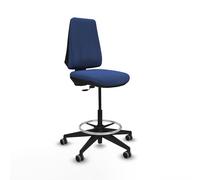 Taburete elche cp bali azul marino base piramidal ruedas 65mm engomada