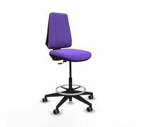 Taburete elche cp bali lila base piramidal ruedas 65mm engomadas