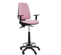 Taburete Elche S bali rosa brazos regulables