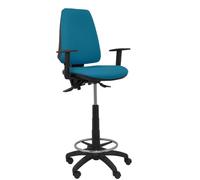 Taburete Elche S bali verde petróleo brazos regulables