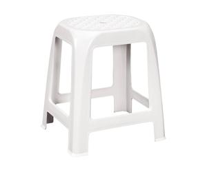 Taburete 'Elfo' Blanco 46x42x37 Cm Stefanplast