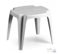 Taburete En PLP Apilable Calypso Sólido Blanco Cm 42x37xH 38