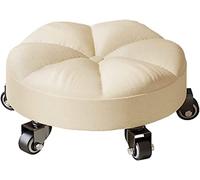 Taburete enrollable, taburetes bajos con ruedas, taburetes pequeños pequeños bajos, taburete de rodadura silenciosa giratoria de baja altura de 5 pulgadas con 330 lbs, taburete de asiento enrollable