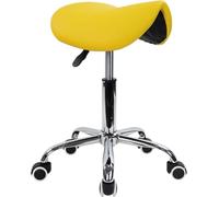 Taburete ergonómico con ruedas con diseño hidráulico ajustable para tatuajes, arte de uñas, dentales y profesionales del masaje