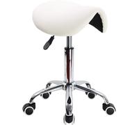 Taburete ergonómico con ruedas con diseño hidráulico ajustable para tatuajes, arte de uñas, dentales y profesionales del masaje