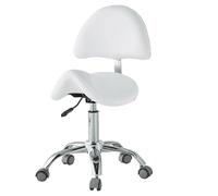 Taburete ergonómico con soporte para la espalda, silla giratoria de altura ajustable para higienistas dentales, cocina, tienda u hospital
