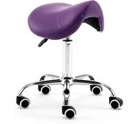 Taburete ergonómico de altura ajustable con ruedas para salón de belleza, tatuajes, masajes de pestañas, profesionales dentales