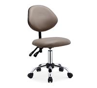 Taburete ergonómico - Silla rodante de altura ajustable con respaldo y ruedas, diseño inclinable profesional para higienistas dentales y profesionales