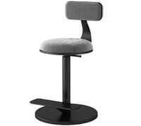 Taburete giratorio ajustable con cojín de terciopelo para asiento de tocador, perfecto para áreas de maquillaje y vestirse