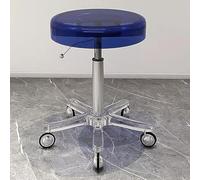 Taburete giratorio ajustable con ruedas, sin respaldo, para uso profesional en salones de belleza, estudios y oficinas