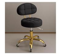 Taburete giratorio ajustable con soporte para la espalda, silla giratoria hidráulica para terapia profesional de belleza, spa, tatuaje y masaje