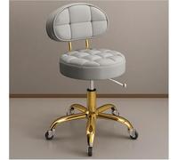 Taburete giratorio ajustable con soporte trasero y ruedas, silla giratoria hidráulica para uso profesional