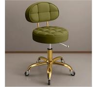 Taburete giratorio ajustable con soporte trasero y ruedas, silla giratoria hidráulica para uso profesional