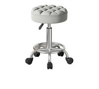 Taburete giratorio ajustable, silla redonda ergonómica para cabello y oficina, diseño elegante, 5 opciones de color, ideal para salones, spas y uso doméstico