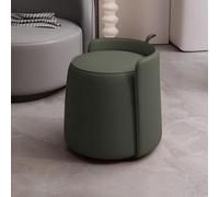 Taburete giratorio cómodo y redondo para maquillaje, dormitorio, sala de estar, rutina de belleza, decoración del hogar