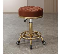 Taburete giratorio con cinco poleas giratorias de 360°, cojín rodante, taburete hidráulico de masaje de tatuaje, taburete de salón, silla giratoria ajustable para trabajo de dibujo con ruedas (tamaño