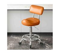 Taburete Giratorio con Freno Y Altura Ajustable con Ruedas, Silla Ergonómica Giratoria For Salón, SPA Y Tatuaje.(B)