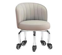 Taburete giratorio con respaldo para salón, spa, pedicura, movilidad